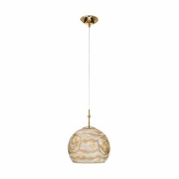 Pendul LUNA placat cu aur de 24K Kolarz 0392.31S.3.AQ.CH, D20 cm, 1xE27