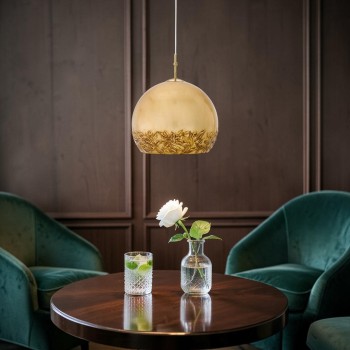 Pendul LUNA placat cu aur de 24K Kolarz 0392.31M.3.LI.GA, D30 cm, 1xE27