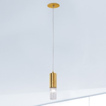 Pendul GIRO foita de aur Kolarz 6010.30130, D6.5 cm, 1xE14