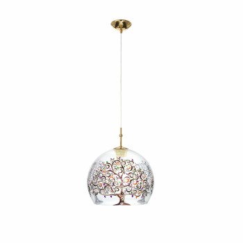 Pendul LUNA placat cu aur de 24K Kolarz 0392.31M.3.AL.MT, D30 cm, 1xE27