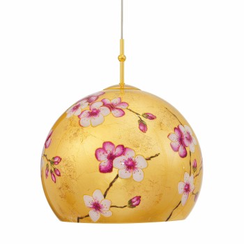 Pendul LUNA placat cu aur de 24K Kolarz 0392.31L.3.PR.AU, D40 cm, 1xE27