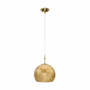 Pendul LUNA placat cu aur de 24K Kolarz 0392.31S.3.ME.AU, D20 cm, 1xE27