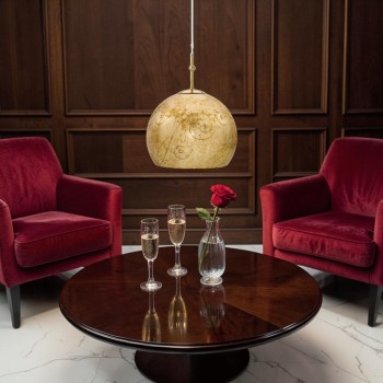 Pendul LUNA placat cu aur de 24K Kolarz 0392.31S.3.ME.AU, D20 cm, 1xE27