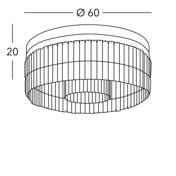 Plafoniera PRISM Kolarz 344.112.5, D60 cm