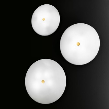 Plafoniera CENTRO BIANCA placat cu aur de 24K Kolarz 0314.U13.3.W, D42 cm, 3xE27