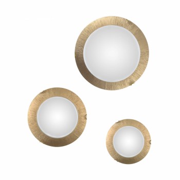 Plafoniera MOON placat cu aur de 24K Kolarz A1306.12.3.SUNAU, D40 cm, 2xE27