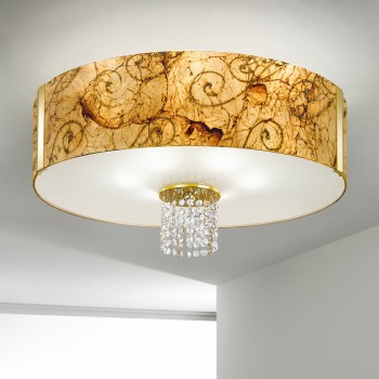 Plafoniera EMOZIONE Kolarz 0345.16.3.ME.AU.OKPT, D60 cm, 6xE27