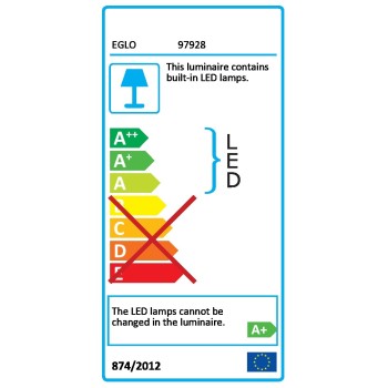 Banda LED 97928 EGLO, 5m, LED-RGBW 20W, 1000lm, dimabil, transparenta, cu telecomanda - 1
