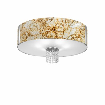Plafoniera EMOZIONE Kolarz 0345.16.5.ME.AG.OKPT, D60 cm, 6xE27