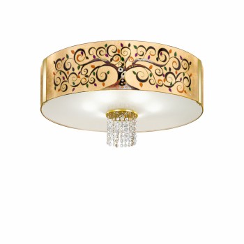 Plafoniera EMOZIONE Kolarz 0345.16.3.AL.MU.OKPT, D60 cm, 6xE27