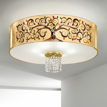 Plafoniera EMOZIONE Kolarz 0345.16.3.AL.MU.OKPT, D60 cm, 6xE27