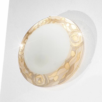 Plafoniera SERENA placat cu aur de 24K Kolarz 0415.U12.3.CH, D30 cm, 2xE27