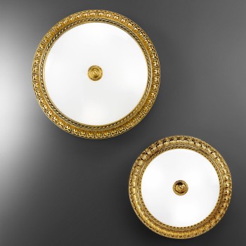 Plafoniera MILADY placat cu aur de 24K francez Kolarz 0298.14.15, D50 cm, 4xE27