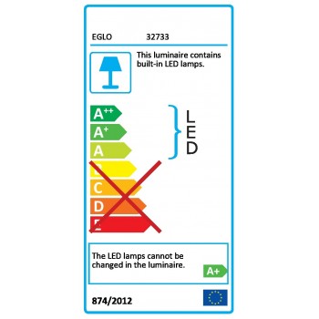 Banda LED 32733 EGLO, 5m, LED-RGBW 19W, 2000lm, alba, App connect - 1