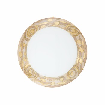 Plafoniera SERENA placat cu aur de 24K Kolarz 0415.U13.3.CH, D40 cm, 3xE27