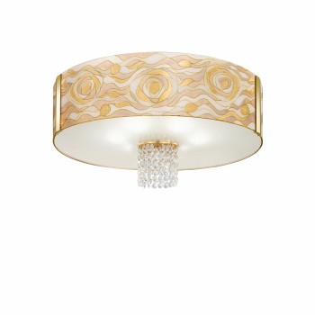 Plafoniera EMOZIONE Kolarz 0345.16.3.AQ.CH.OKPT, D60 cm, 6xE27
