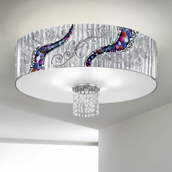 Plafoniera EMOZIONE Kolarz 0345.16.5.KI.AG.OKPT, D60 cm, 6xE27