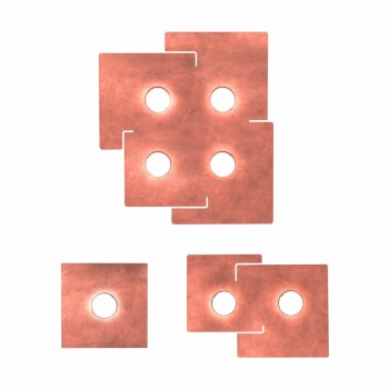 Plafoniera SQUARE alb Kolarz A1337.11.1.CU, 25x25 cm