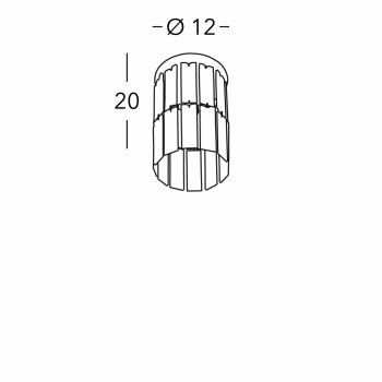 Plafoniera PRISM Kolarz 344.11M.5, D12 cm