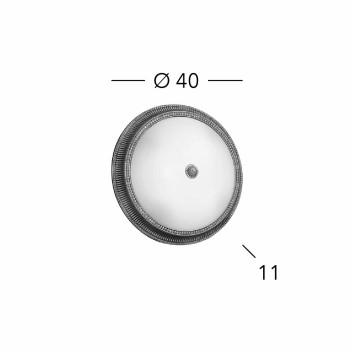 Plafoniera MILORD alama antichizata Kolarz 0297.13.4, D40 cm, 3xE27
