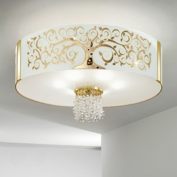 Plafoniera EMOZIONE Kolarz 0345.16.3.AL.GO.OKPT, D60 cm, 6xE27