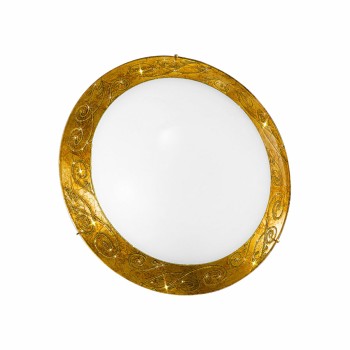 Plafoniera SERENA placat cu aur de 24K Kolarz 0331.U13.3, D40 cm, 3xE27
