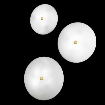 Plafoniera CENTRO BIANCA alama antichizata Kolarz 0314.U12.4.W, D32 cm, 2xE14