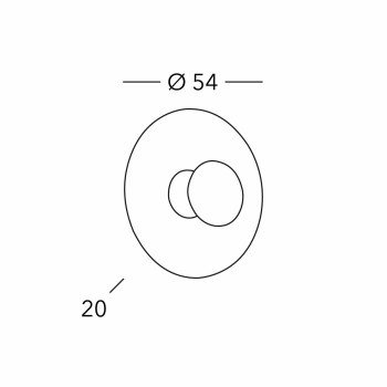 Aplica de perete LUNA crom Kolarz 0331.61L.V1.5, 1xE27