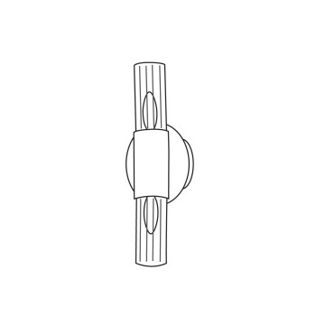 Aplica de perete GIRO foita de argint Kolarz 6010.60250, 2xE14