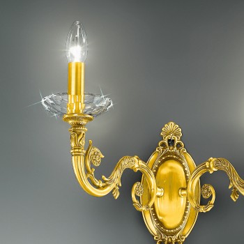 Aplica de perete CONTARINI placat cu aur de 24K Kolarz 0299.62.3, 2xE14