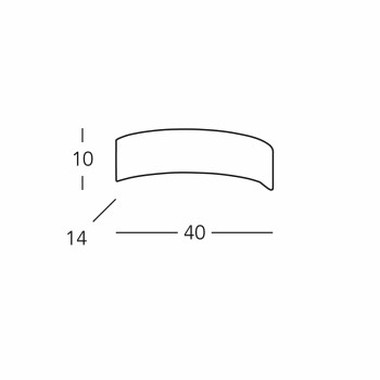 Aplica de perete ARCO alb Kolarz 0291.61