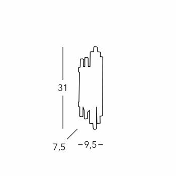 Aplica de perete ONTARIO crom Kolarz 0342.62S.5, 2xE14