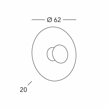 Aplica de perete LUNA crom Kolarz 0331.61XL.V1.5, 1xE27
