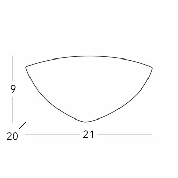 Aplica de perete BISQUINCE alb Kolarz 588.64, 1xE27