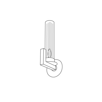 Aplica de perete RAGGIO nichel Kolarz 6009.60160, 1xE14
