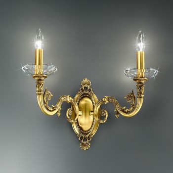 Aplica de perete CONTARINI placat cu aur de 24K francez Kolarz 0299.62.15, 2xE14