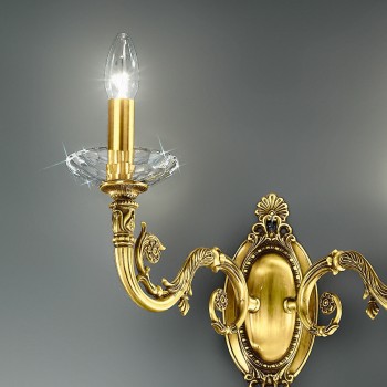 Aplica de perete CONTARINI placat cu aur de 24K francez Kolarz 0299.62.15, 2xE14
