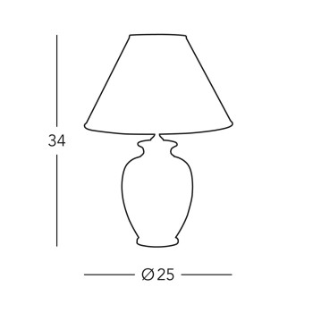 Veioza GIARDINO PANSE placat cu aur de 24K Kolarz 0014.73S, 1xE27