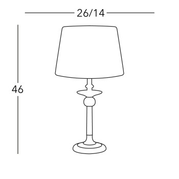 Veioza ASCOT alama antichizata Kolarz 0195.71.4, 1xE14