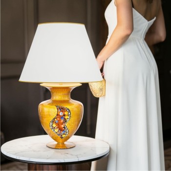 Veioza ANFORA placat cu aur de 24K Kolarz 1365.71L.AU, 1xE27