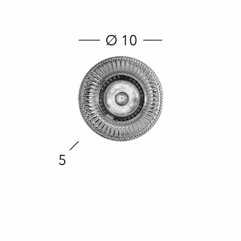 Spot aplicat MILORD crom Kolarz 0297.10R.5, D10 cm