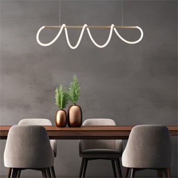 Lustra LED BALBO auriu Zuma Line 20006PM-GD, 5x120 cm, 45W