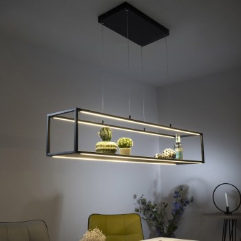 Lustra LED CONNI negru Zuma Line 2441-18, 105x20 cm, 42W