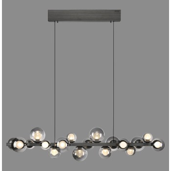 Lustra LED PURE E-POPUP gri Zuma Line 2557-15, 120x29.5 cm, 45W