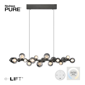 Lustra LED PURE E-POPUP gri Zuma Line 2557-15, 120x29.5 cm, 45W