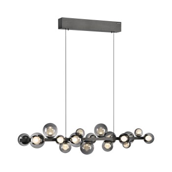 Lustra LED PURE E-POPUP gri Zuma Line 2557-15, 120x29.5 cm, 45W