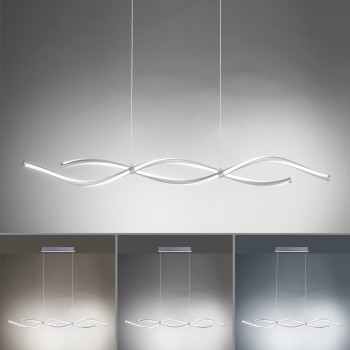 Lustra LED Q-MALINA otel Zuma Line 2339-55, 108x11 cm, 40W