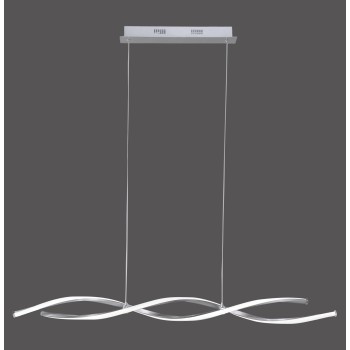 Lustra LED POLINA otel Zuma Line 9142-55, 110x8 cm, 23.5W