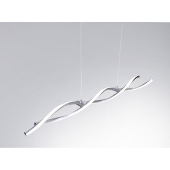 Lustra LED POLINA otel Zuma Line 9142-55, 110x8 cm, 23.5W