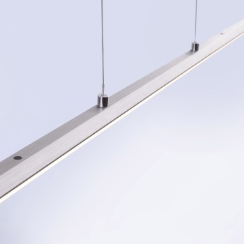 Lustra LED PURE-LITE argintiu Zuma Line 8377-55, 160x6 cm, 47W